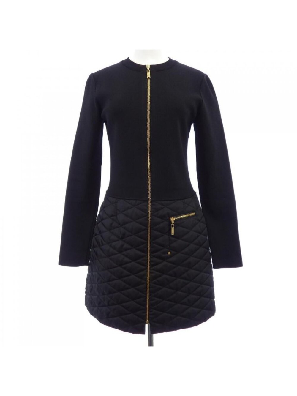 Louis Vuitton Bimaterial A-Line Knit Dress